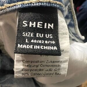 SHEIN stone wash jeans